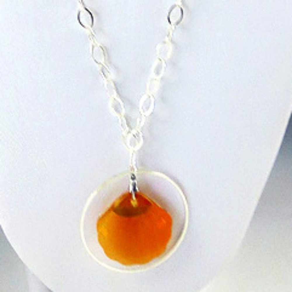 Crystal and Sterling Silver Necklace